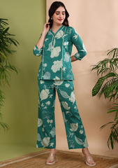 "Garden Whispers" Pure Cotton Co-ord Set