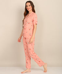 "Melon Moods" Viscose Printed Night Suit