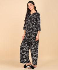 "Ocean Drift" Rayon Printed Co-ord Set