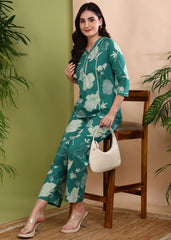 "Garden Whispers" Pure Cotton Co-ord Set