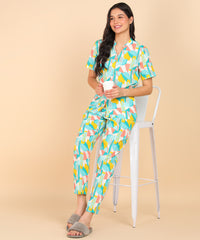 "Tutti Fruity Pop" Viscose Printed Night Suit