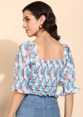 "Sugar Rush" Tie-Front Crop Top