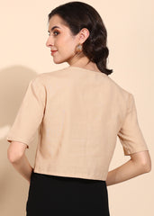 "Muse Mode" Embroidered Crop Top