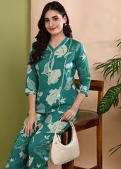 "Garden Whispers" Pure Cotton Co-ord Set