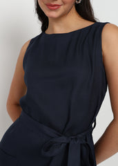 “Midnight Meadow” Rayon Twill Mini Dress