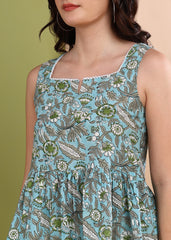 "Blue Bloom" Co-ord Set – Breezy Cotton & Luxe Twill