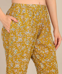 "Golden Hour" Viscose Printed Night Suit