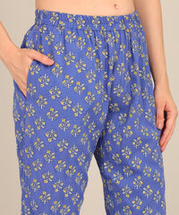 "Daisy Dusk" Viscose Printed Night Suit