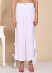 "White Drift" Rayon Twill Co-ord Set