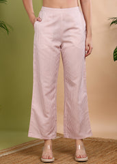 "Blush Stripe" Printed Co-ord Set