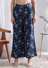 "Indigo Bloom" Pure Cotton Co-ord Set