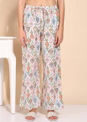 "Pastel Mirage" Pure Cotton Ikat Co-ord Set