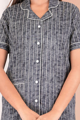 "Monsoon Mood" Printed Viscose Shorts Night Suit