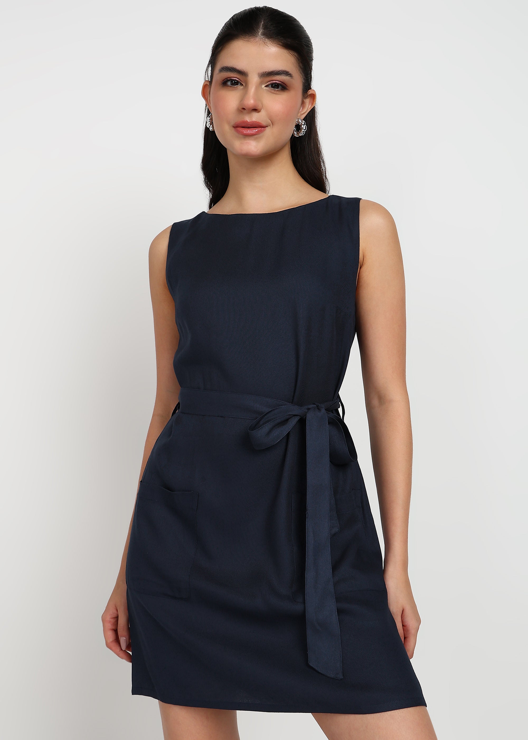 Women Navy Mini Dress