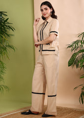 "Sand Bloom" Cotton Flex Co-ord Set