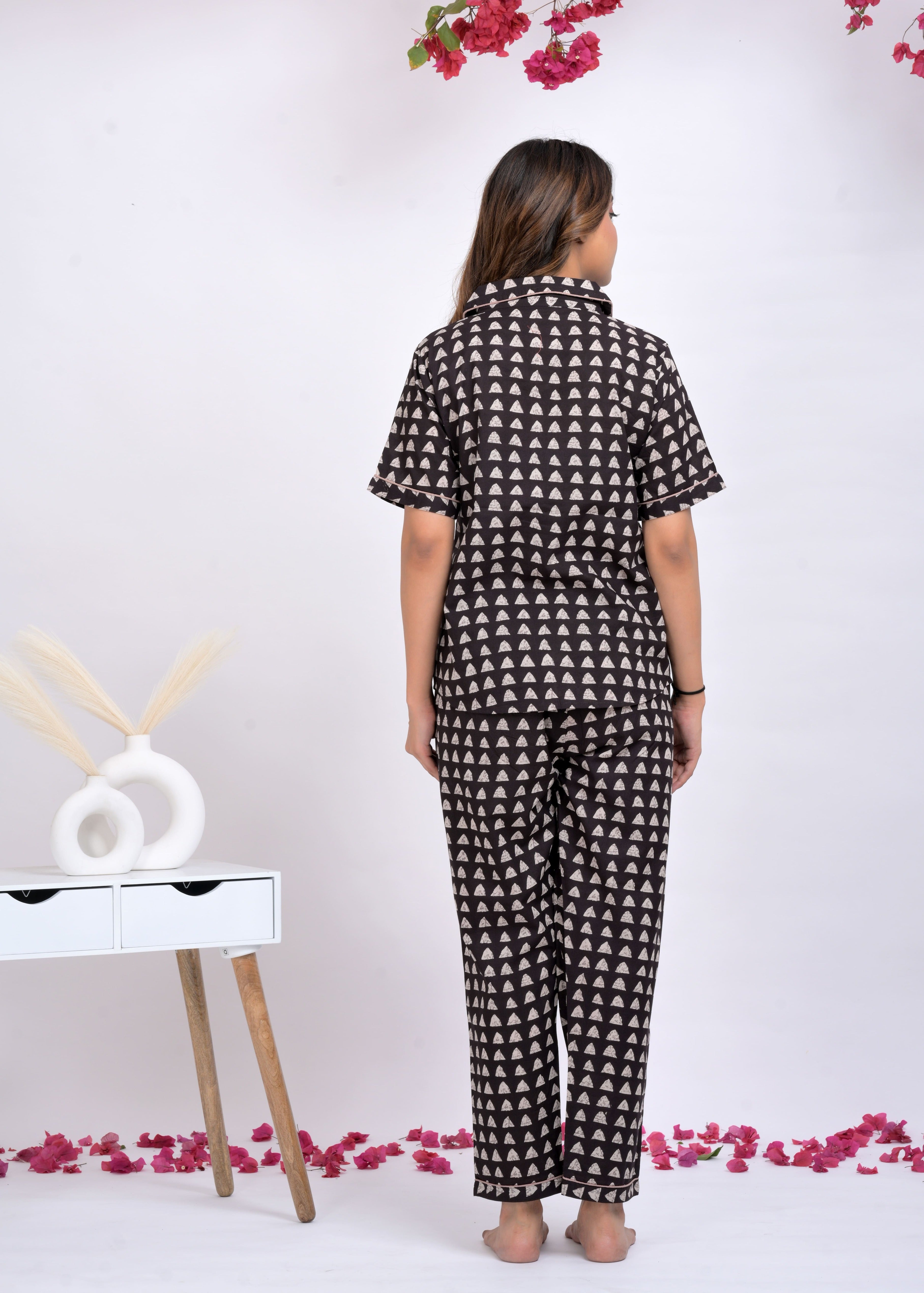 "Choco Swirl" Pure Cotton Night Suit