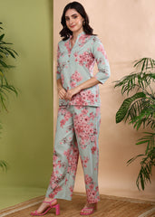 "Blush Meadow" Pure Cotton Co-ord Set