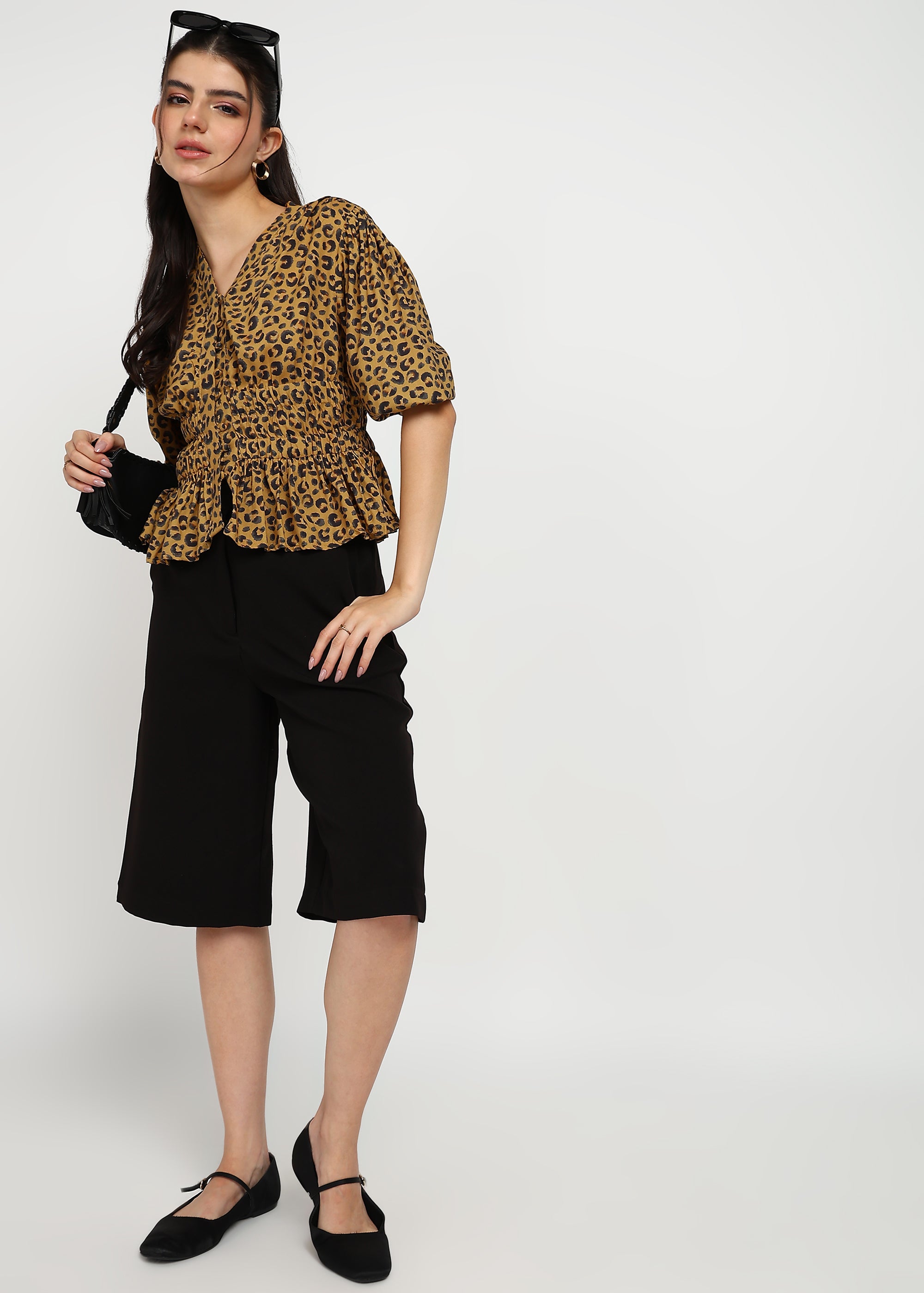 Women Leopard Printed Top