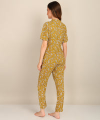 "Golden Hour" Viscose Printed Night Suit