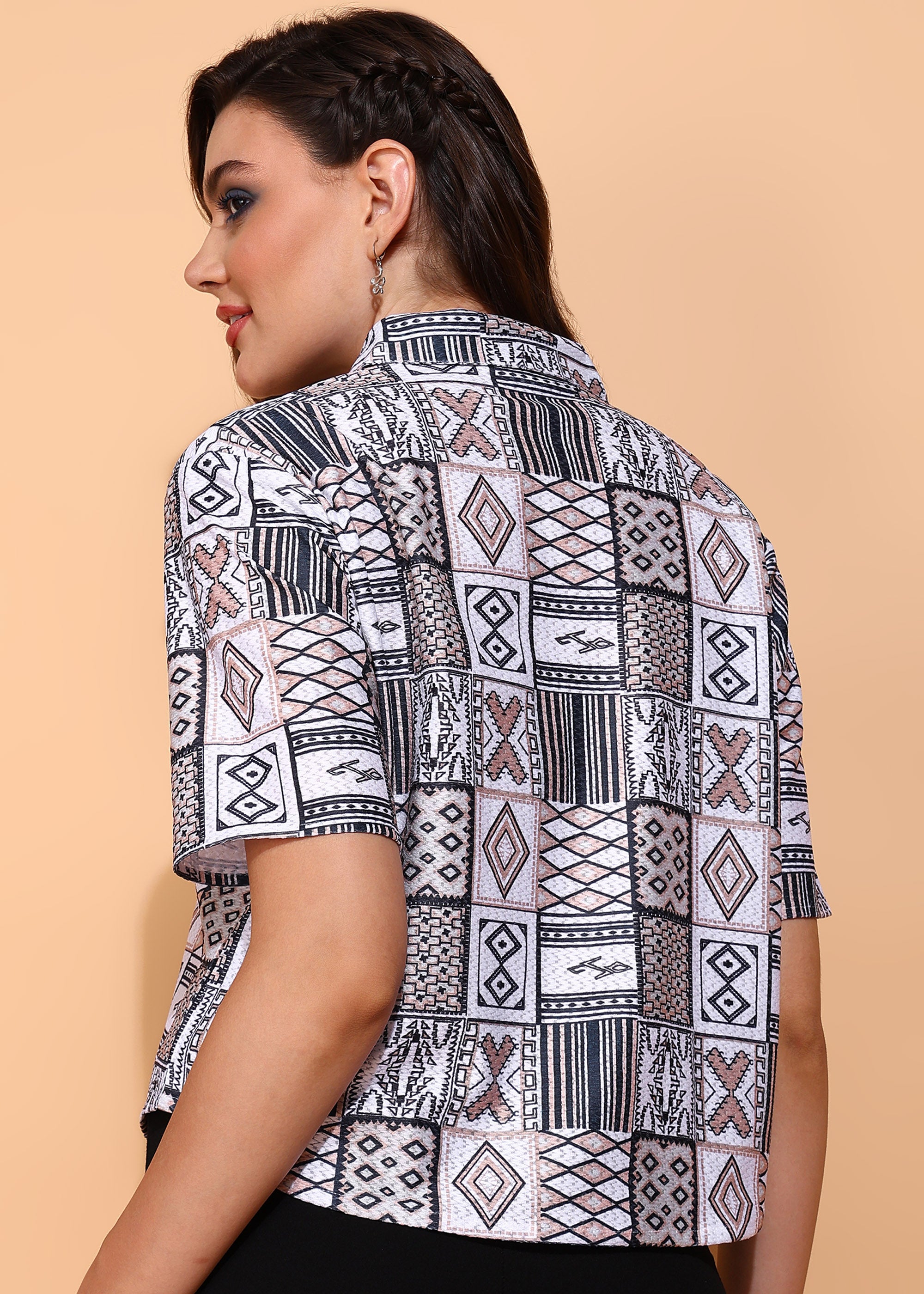 "Tribal Whimsy" Oversized Shirt