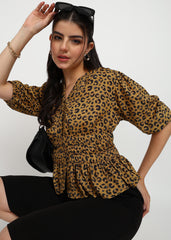 Women Leopard Printed Top