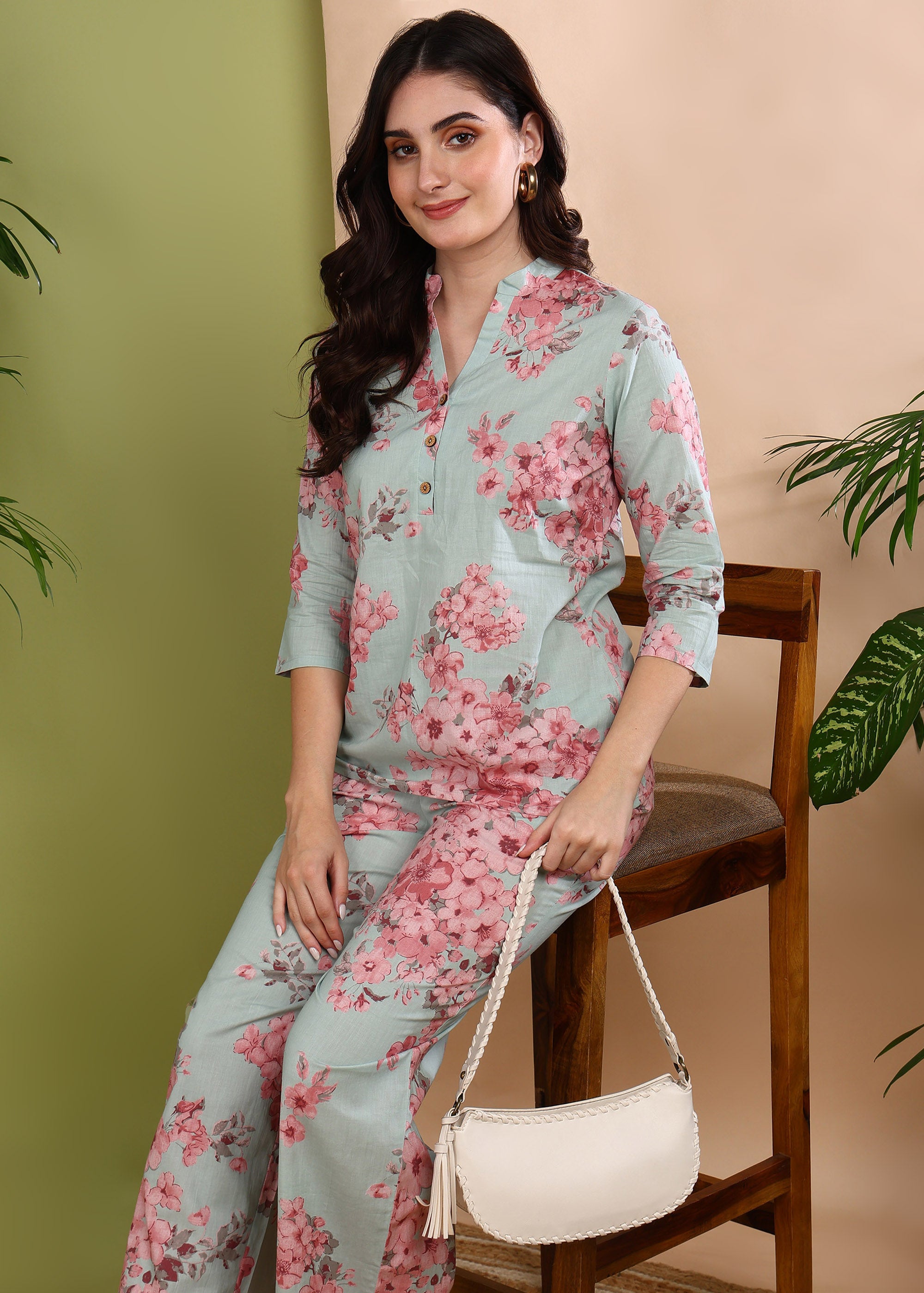 "Blush Meadow" Pure Cotton Co-ord Set