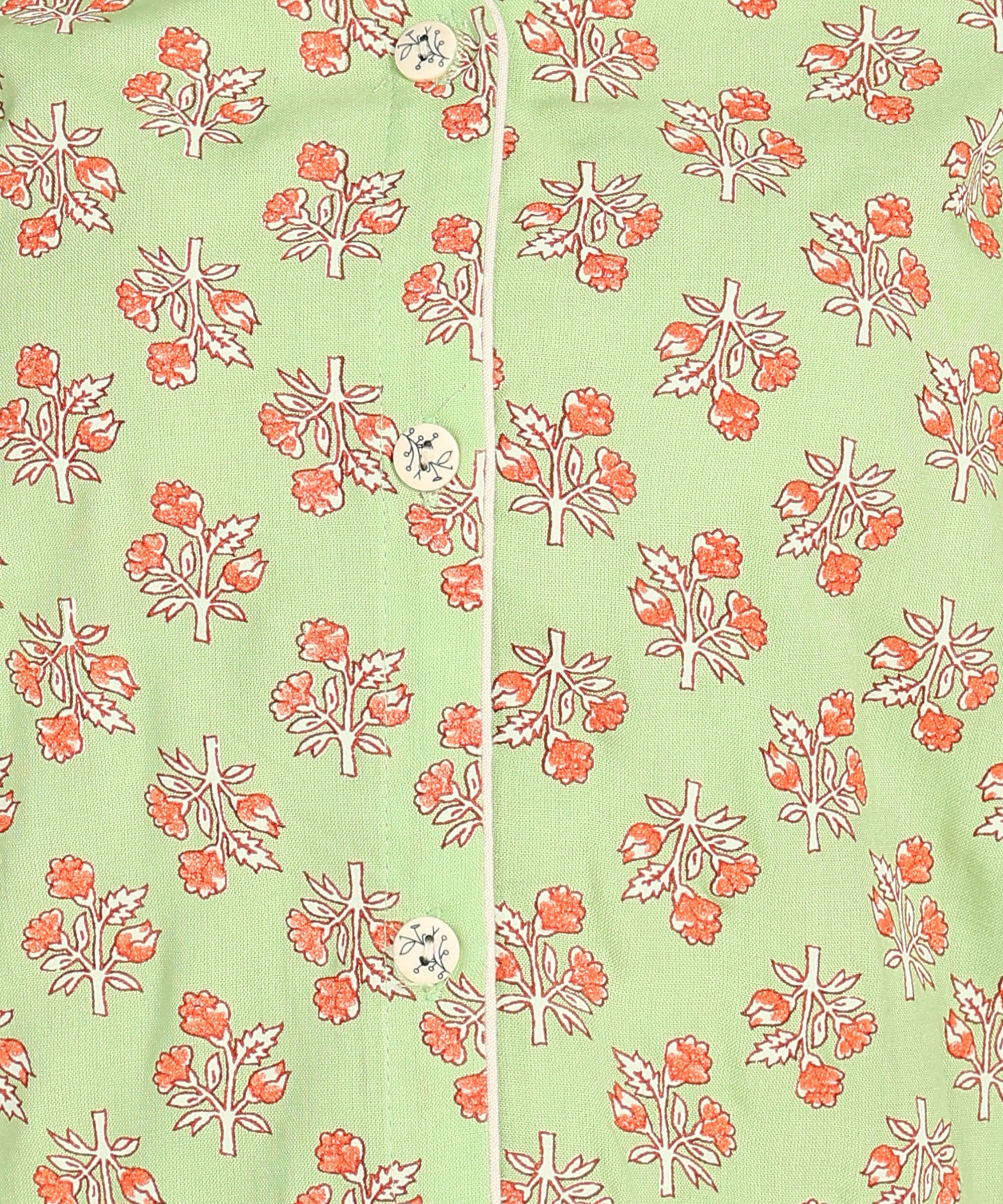 "Minty Mischief" Viscose Printed Night Suit