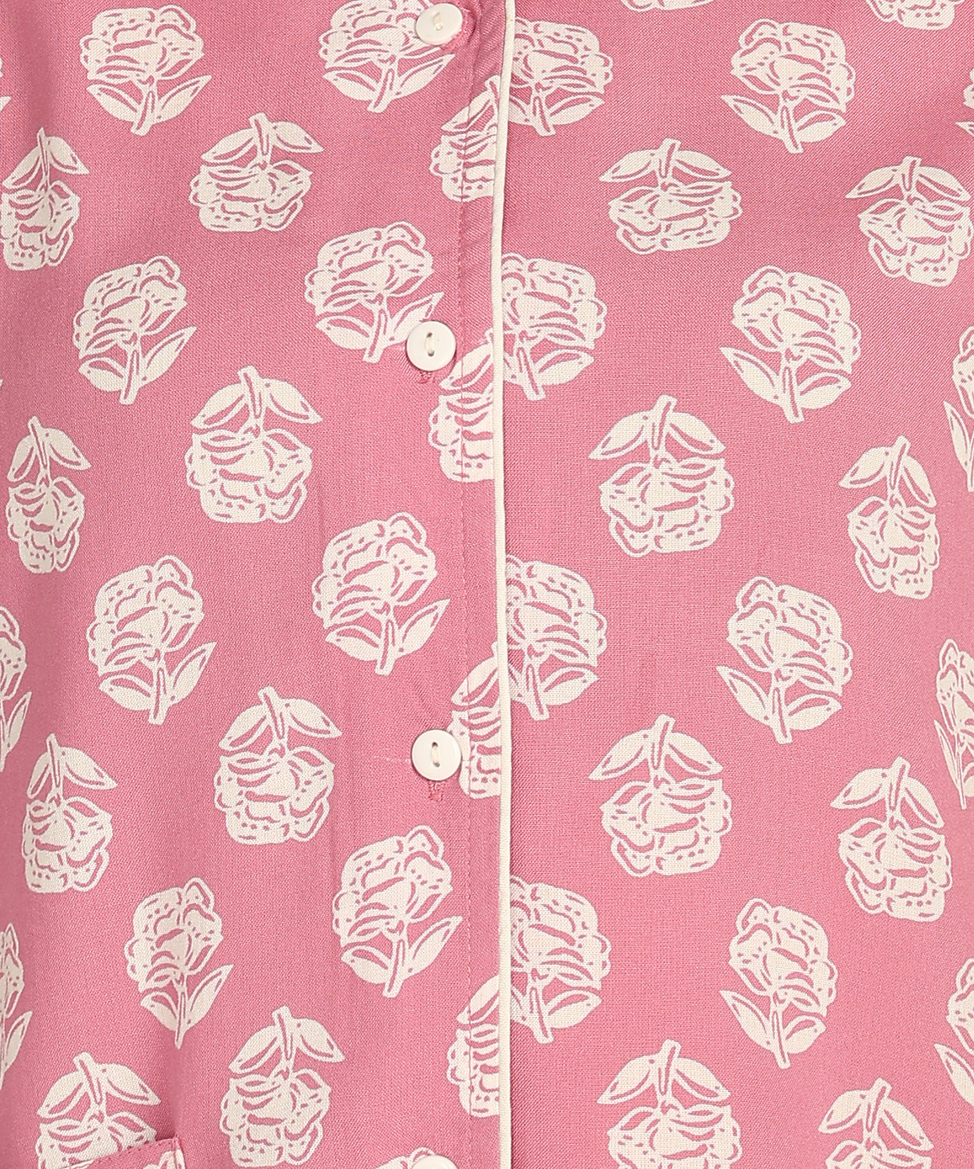 Half Sleeves Shirt & Short Set In Pink Color - Viscose