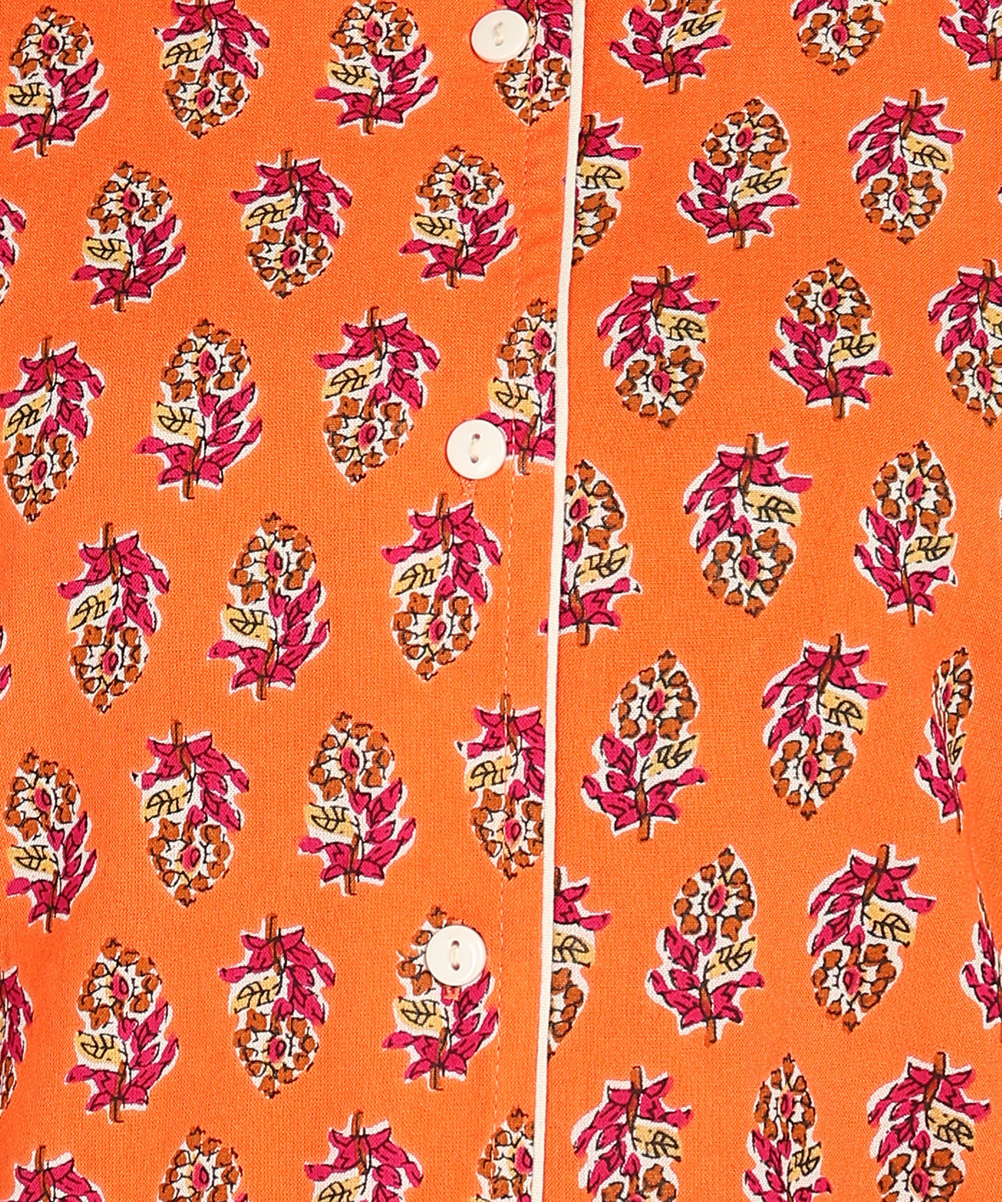 "Tangerine Twist" Viscose Printed Shorts Set
