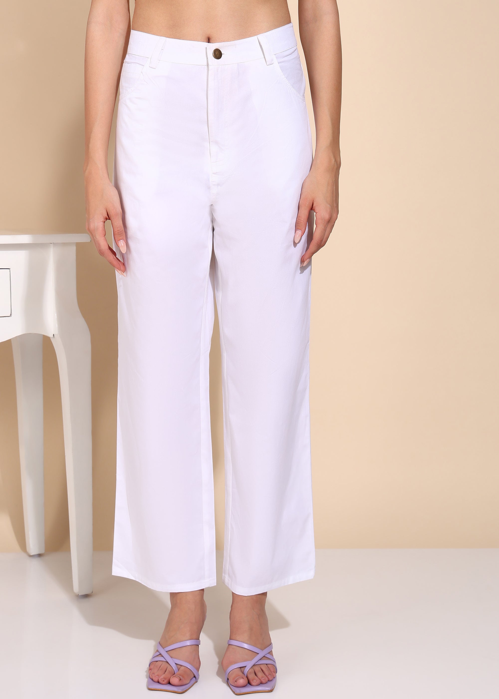 "Lavender Breeze" Aari Embroidered Cotton Poplin Co-ord Set